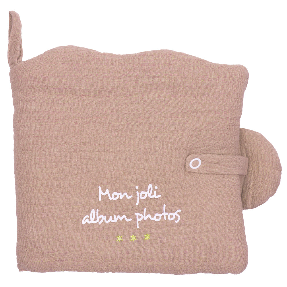 Livre album photos nuage gaze de coton - Mocha