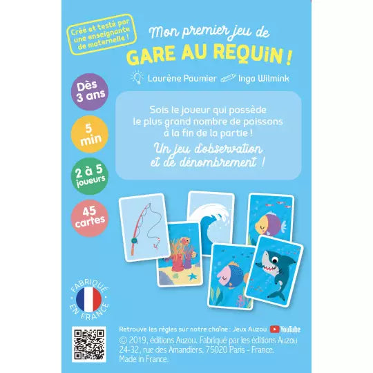 Jeux de cartes - Mon premier jeu de gare au requin !