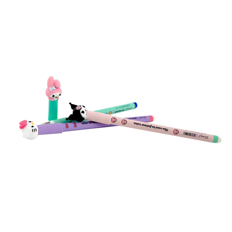 Set de 3 stylos effaçables Bo-Bo – Hello Kitty, My Melody et Kuromi