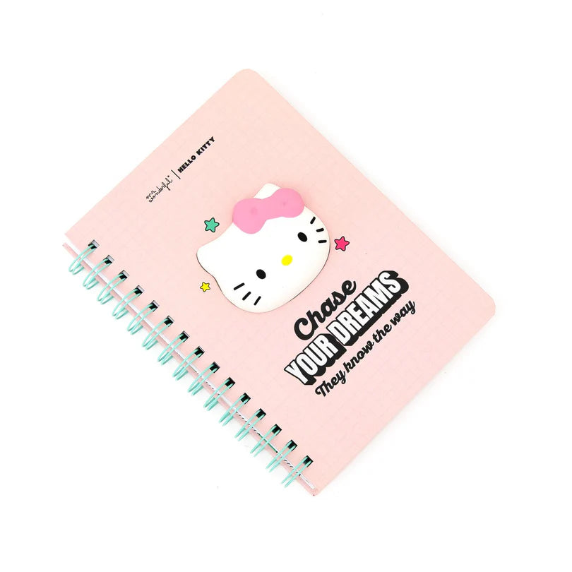 Cahier A5 avec squishy Hello Kitty – Chase your dreams, they know the way