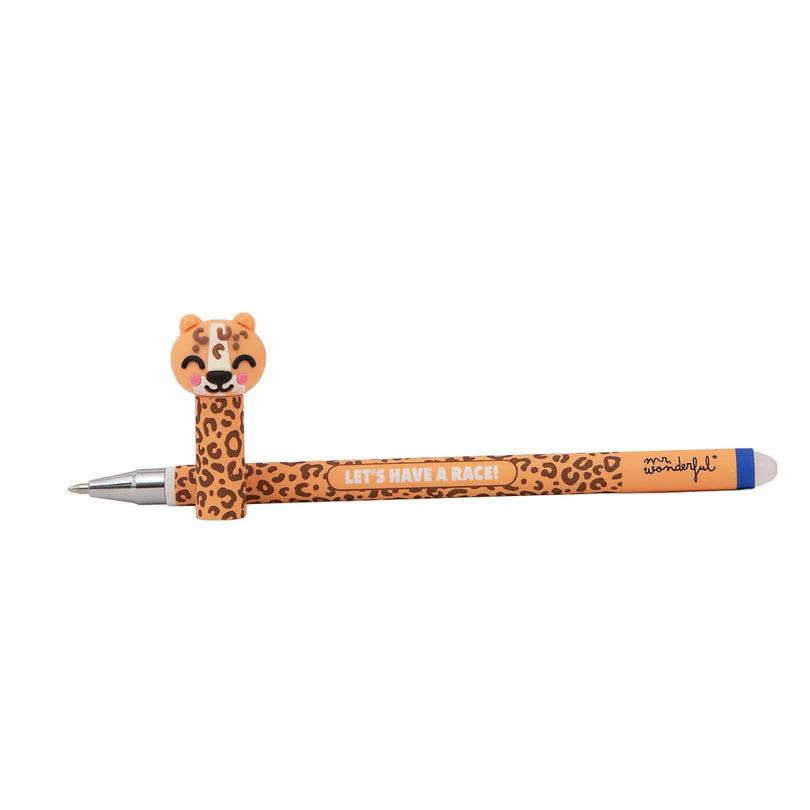 Set de 3 stylos effaçables Bo-Bo animal print - Serpent, Léopard et Zèbre