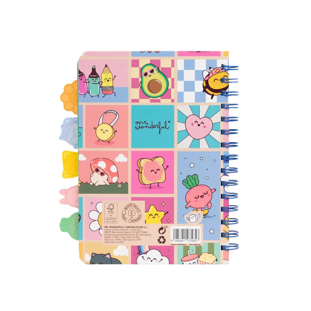 Carnet A5 avec intercalaires - Wonder Comic