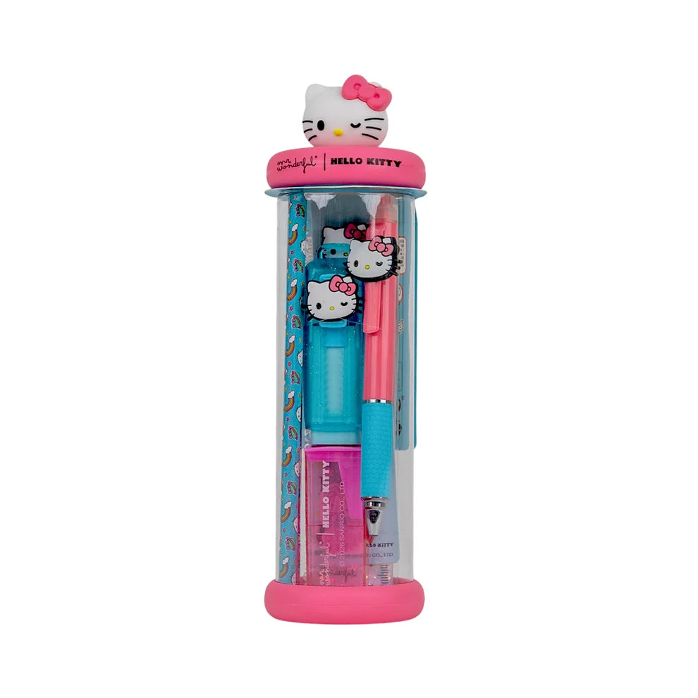 Trousse rigide avec accessoires d'écriture - Hello Kitty