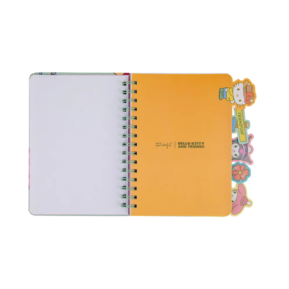 Carnet A5 avec intercalaires Hello Kitty & Friends - Camping