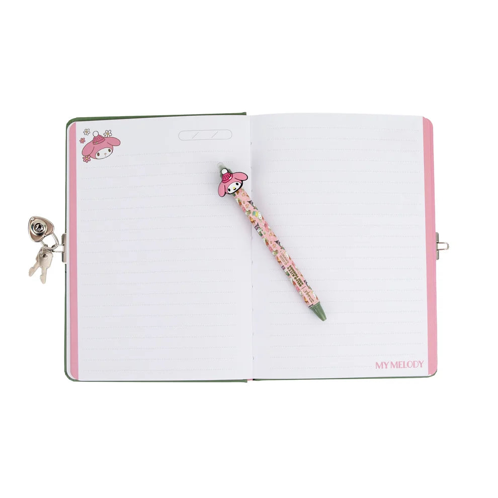 Journal intime + stylo effaçable My Melody Hello Kitty - Shhh... It's a secret