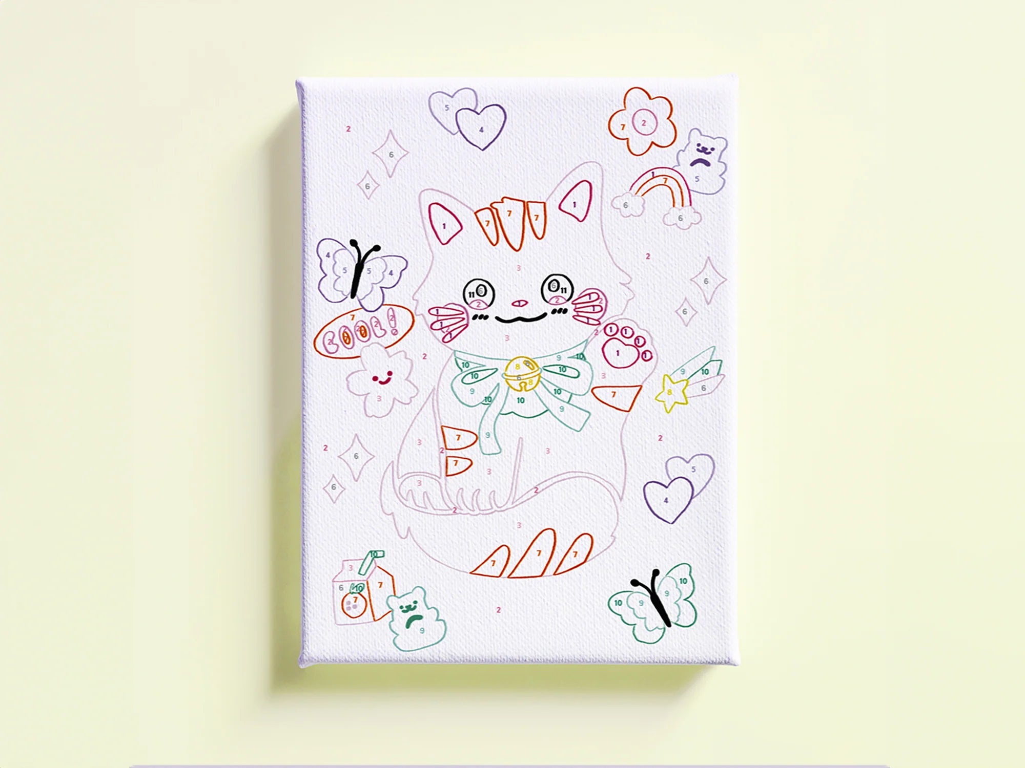 Petit Pinceau Kids - Maneki Neko chat - peinture au numéro
