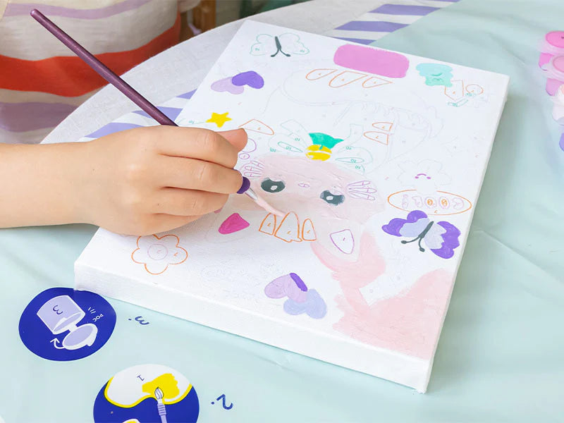 Petit Pinceau Kids - Maneki Neko chat - peinture au numéro
