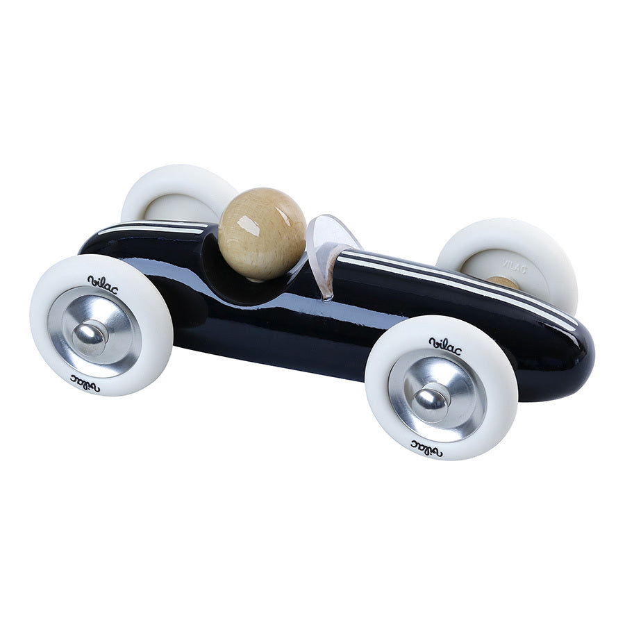 Voiture en bois, Grand prix vintage - Modèle medium noir