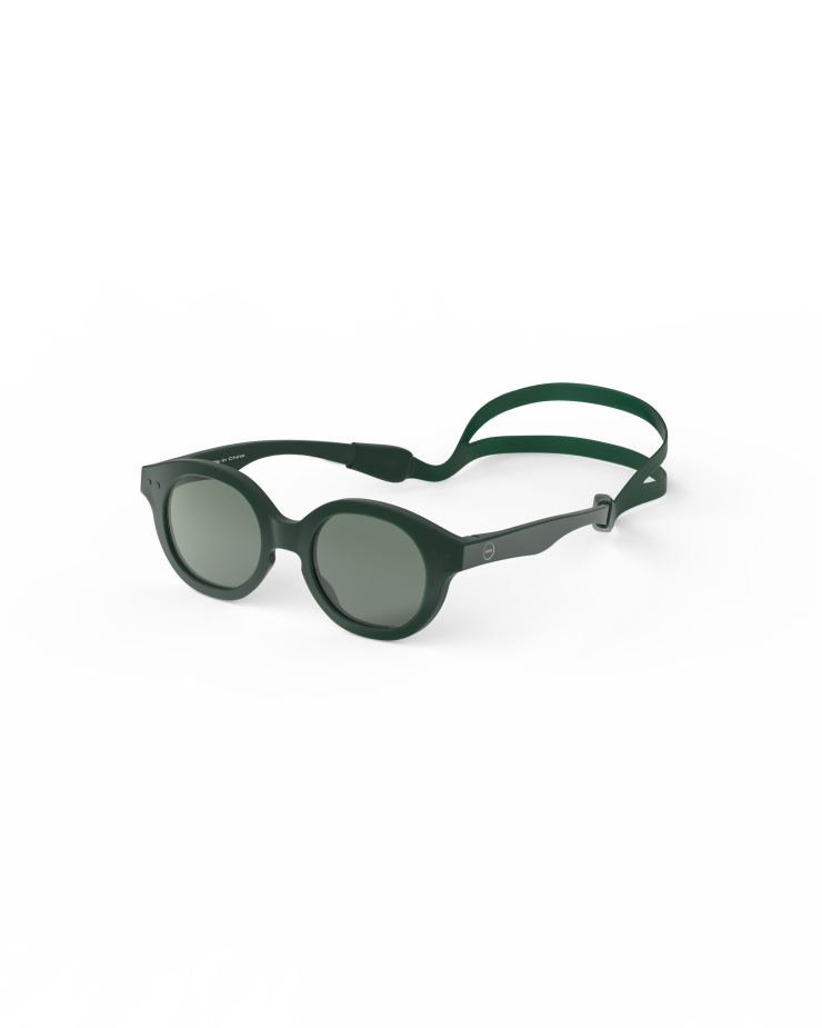 Lunettes de soleil 3-5 ans - Forme carrée #C Bakelite green