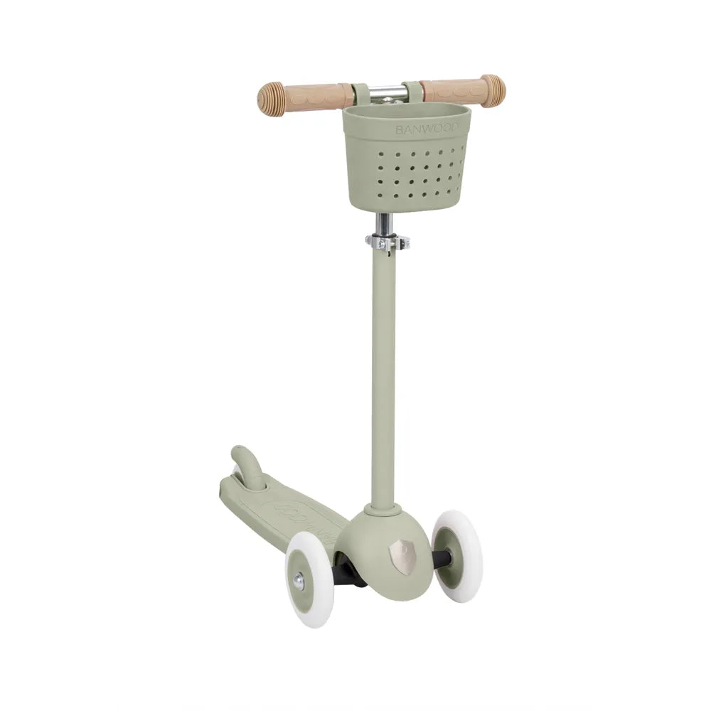 TROTTINETTE BANWOOD ECO OLIVE + PANIER