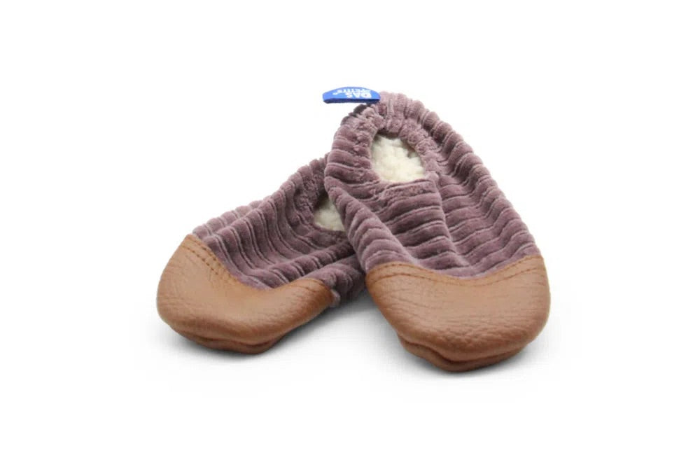 Chaussons Les Petits Velours Figue
