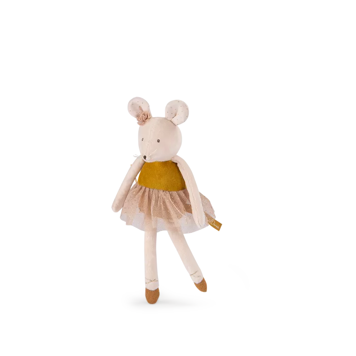 Petite peluche Souris or - La petite école de danse
