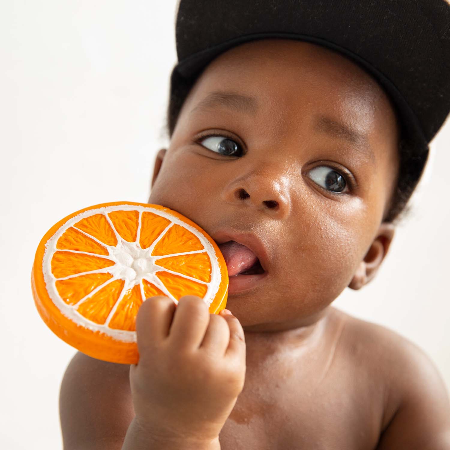 Clementino the Orange Anneau Dentition Bébé
