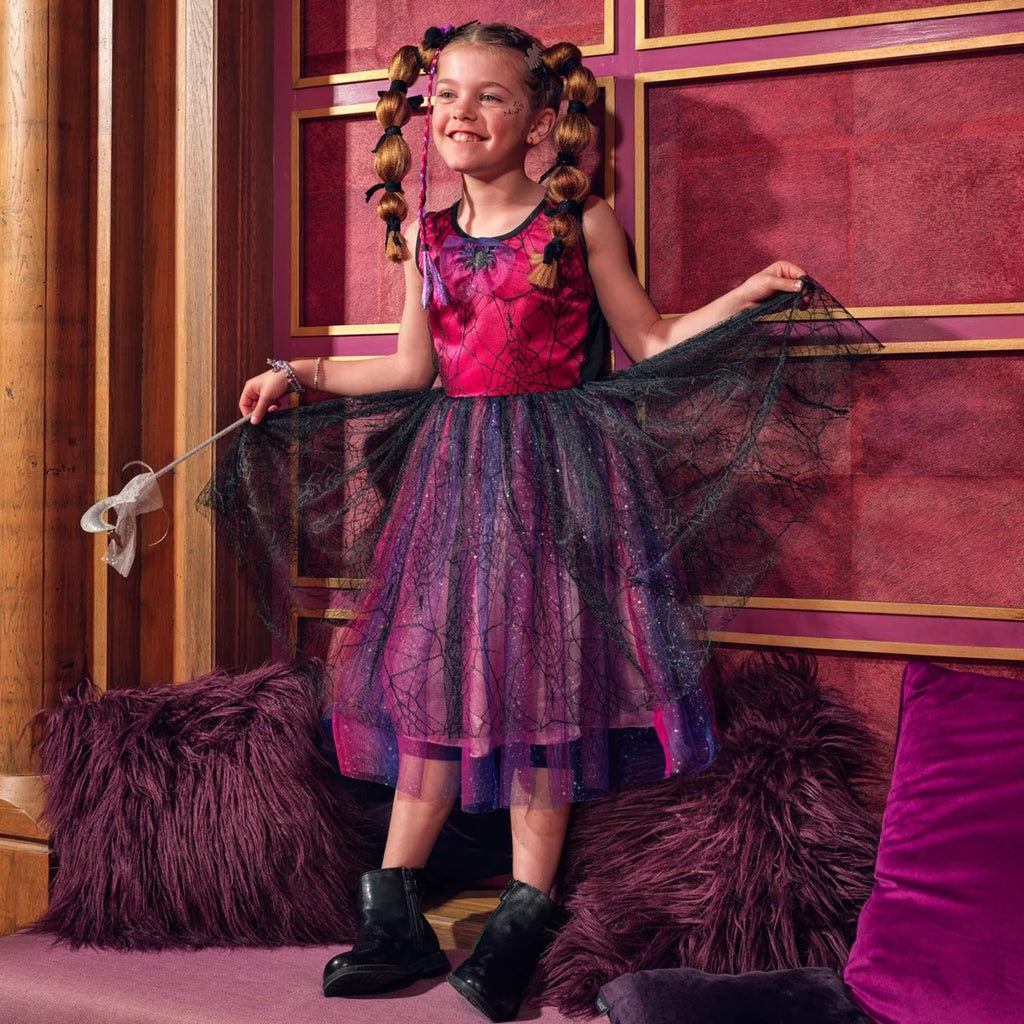 Halloween robe noir et rose Ornella