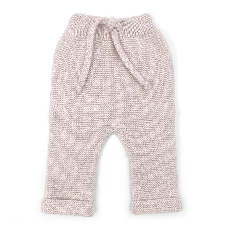 Pantalon bebe cashmere NUDE t1