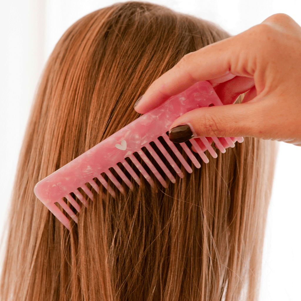 Peigne à cheveux - ♡ - rose