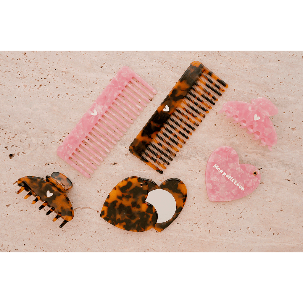 Peigne à cheveux - ♡ - rose