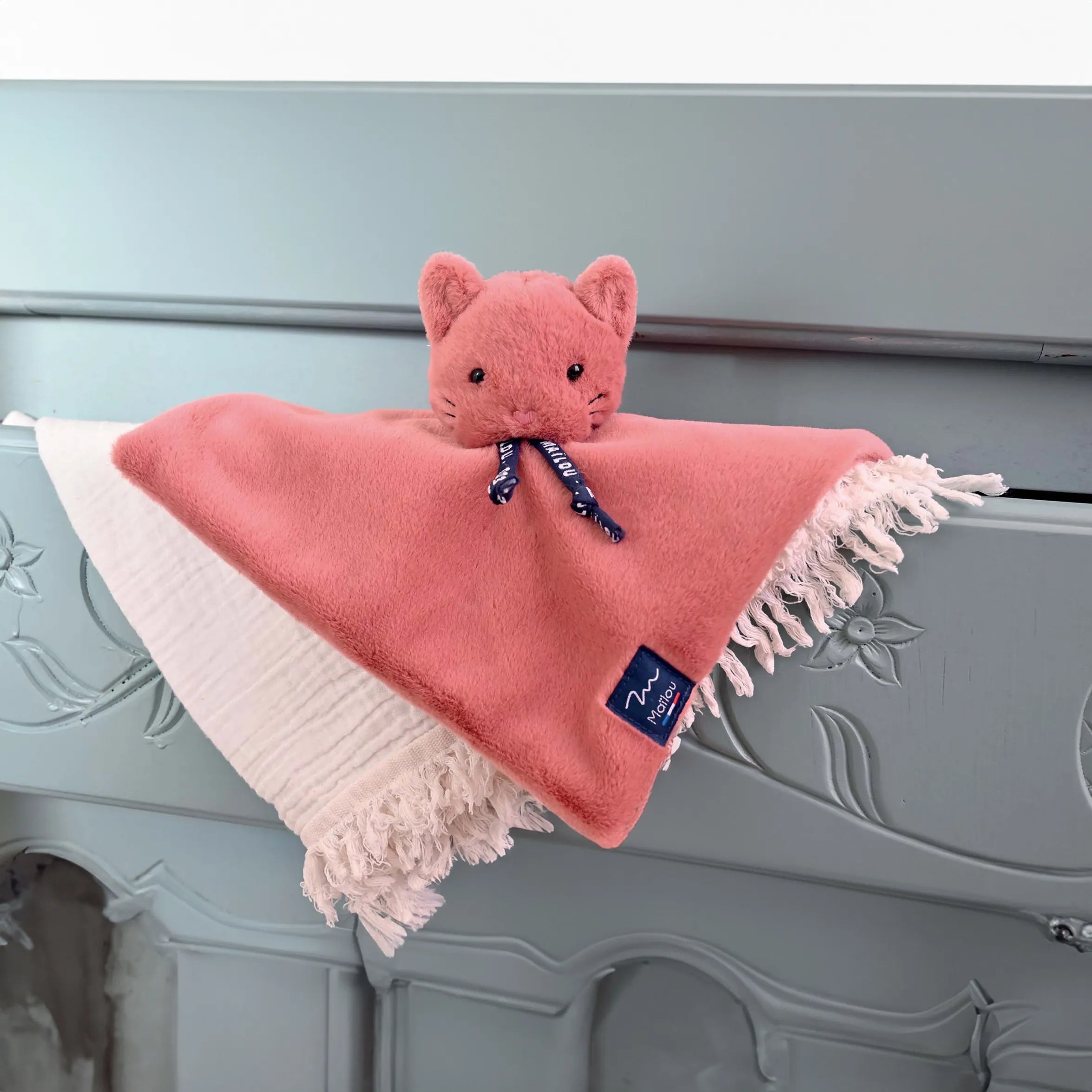 Chat DORLOTIN - Doudou naissance - Rose