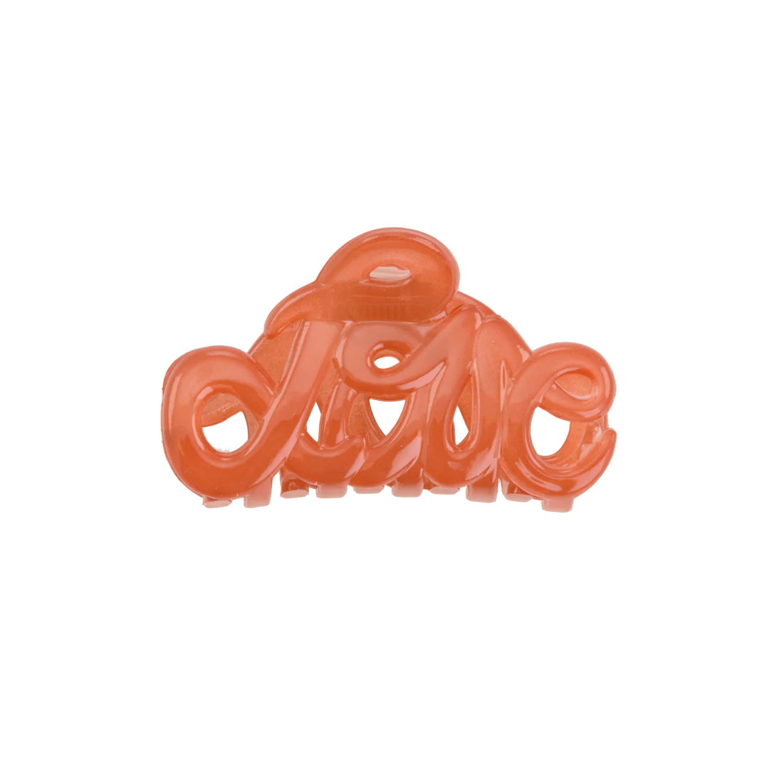 Pince pour cheveux LOVE - Orange