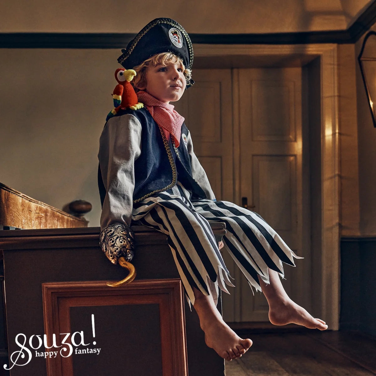 Déguisement de pirate Duncan avec perroquet