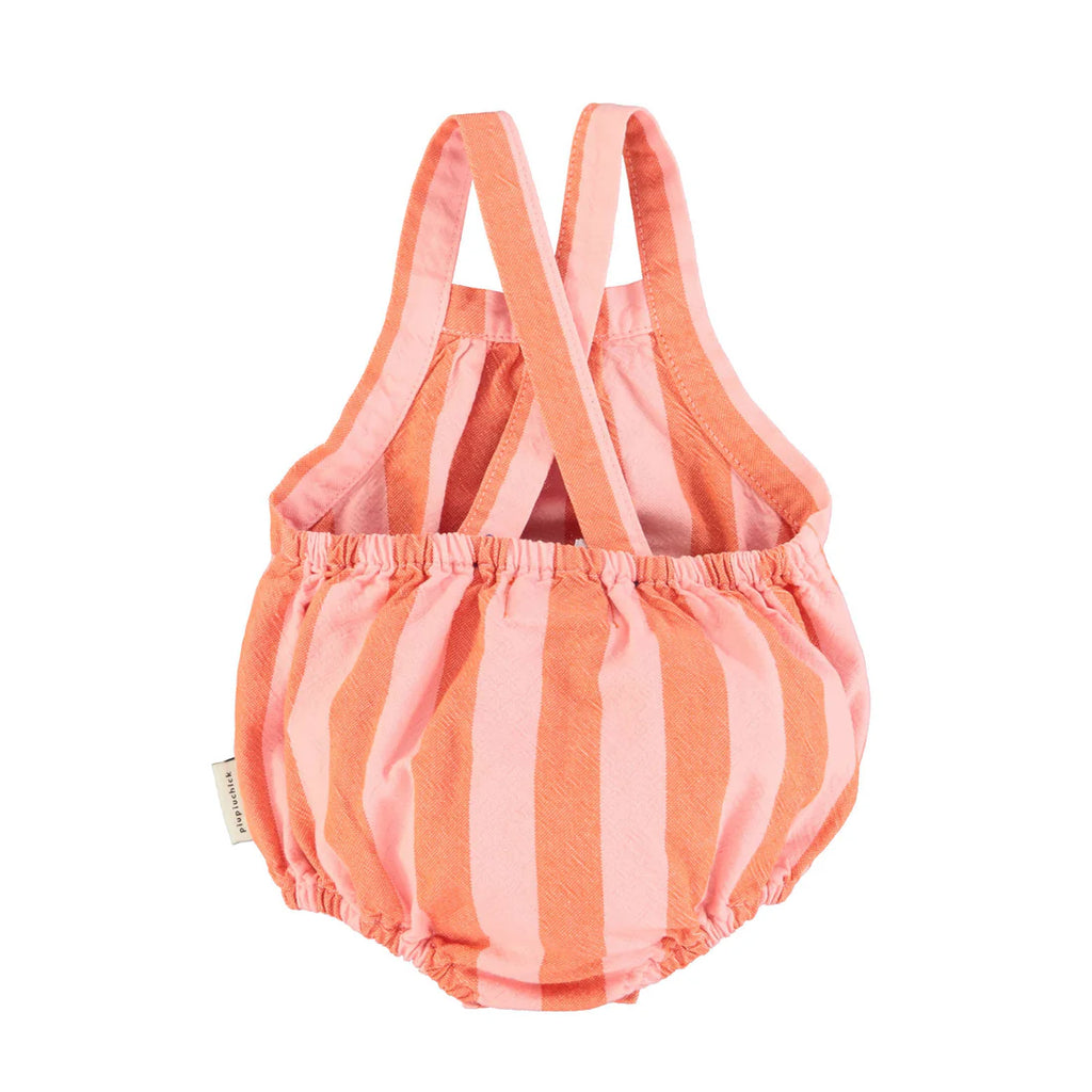Baby romper - Orange & pink stripes - 18M