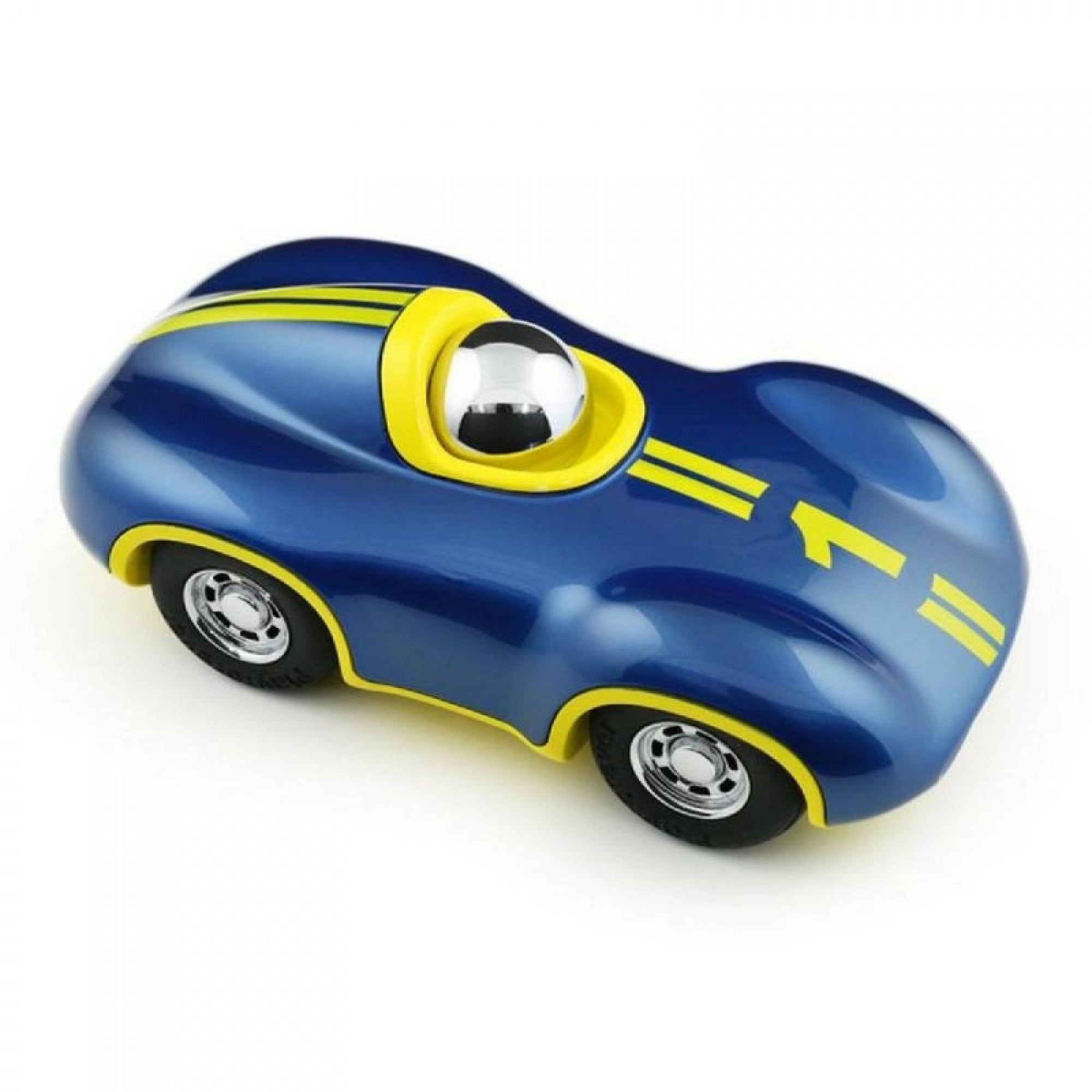 Playforever - Voiture Speedy - Bleu Roi/Jaune - L.16,5cm