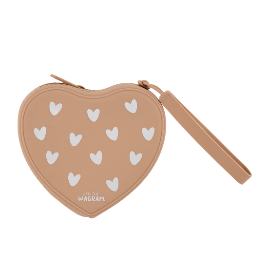 Pochette coeur en silicone - Nougats