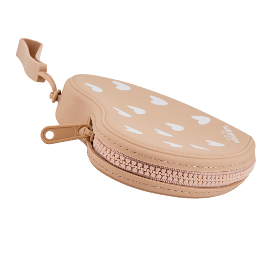 Pochette coeur en silicone - Nougats