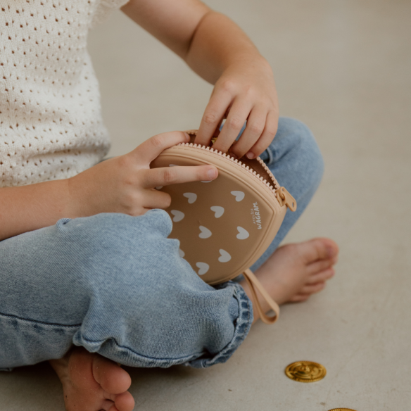 Pochette coeur en silicone - Nougats
