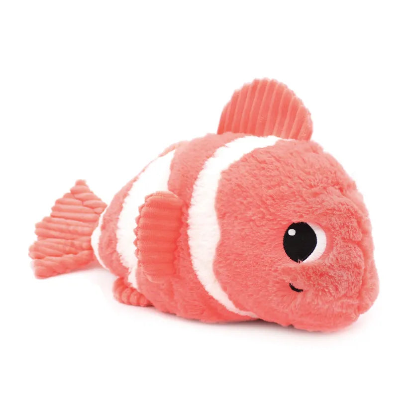LES PTIPOTOS - PELUCHE BIGOU LE POISSON CLOWN MAMAN & BEBE CORAIL - 38CM