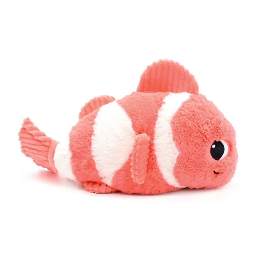 LES PTIPOTOS - PELUCHE BIGOU LE POISSON CLOWN MAMAN & BEBE CORAIL - 38CM
