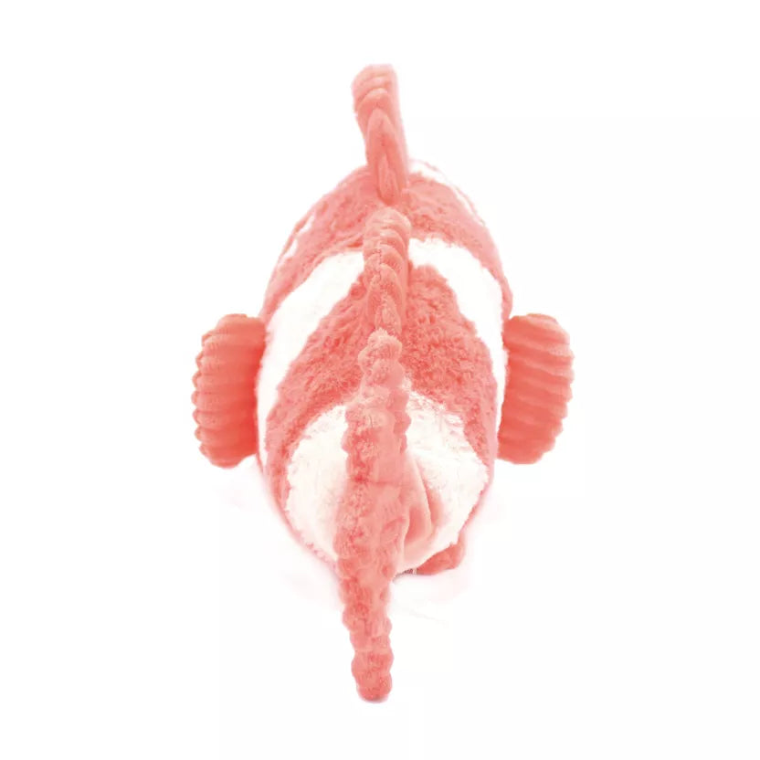 LES PTIPOTOS - PELUCHE BIGOU LE POISSON CLOWN MAMAN & BEBE CORAIL - 38CM