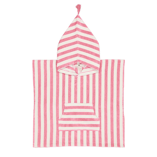 Poncho de bain Suzon - Rayures Strawberry 1-3 ans