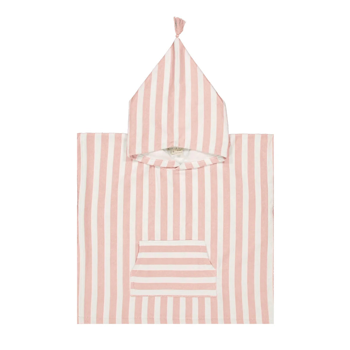 Poncho de bain Suzon Rayures light pink 4-6 ans