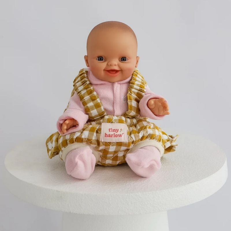 Porte-bébé poupée - Vichy Camel - Tiny Harlow