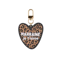 Porte clé - Léopard - Marraine je t'aime