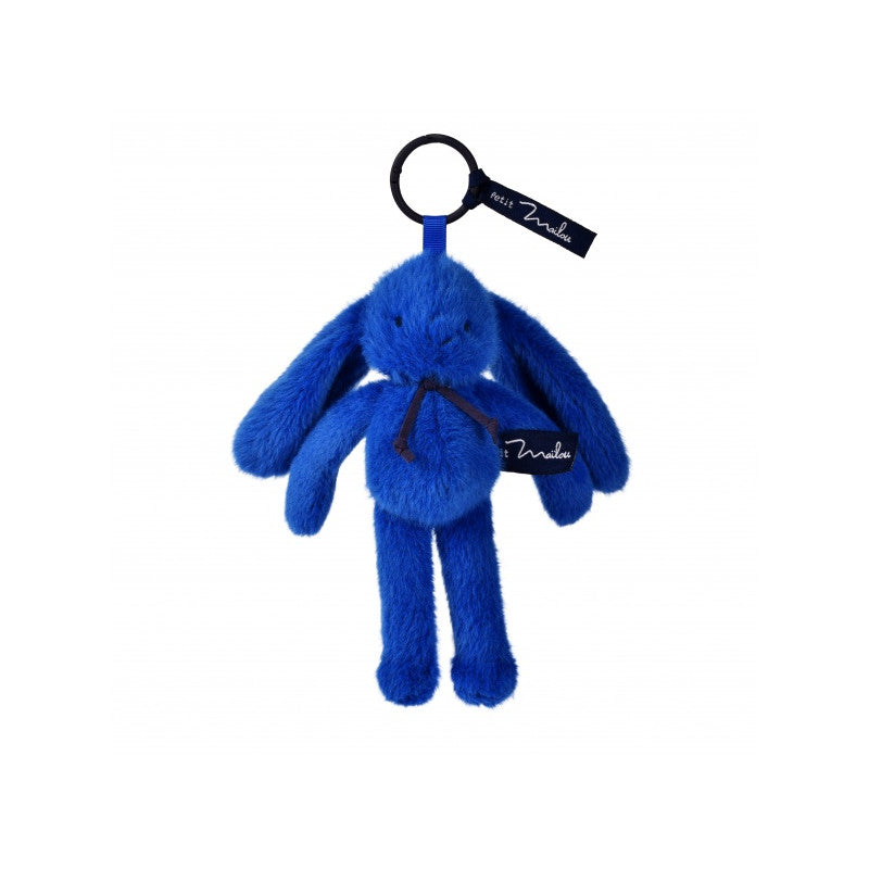 Porte-clés peluche Lapin Méloé bleu électrique - Maïlou
