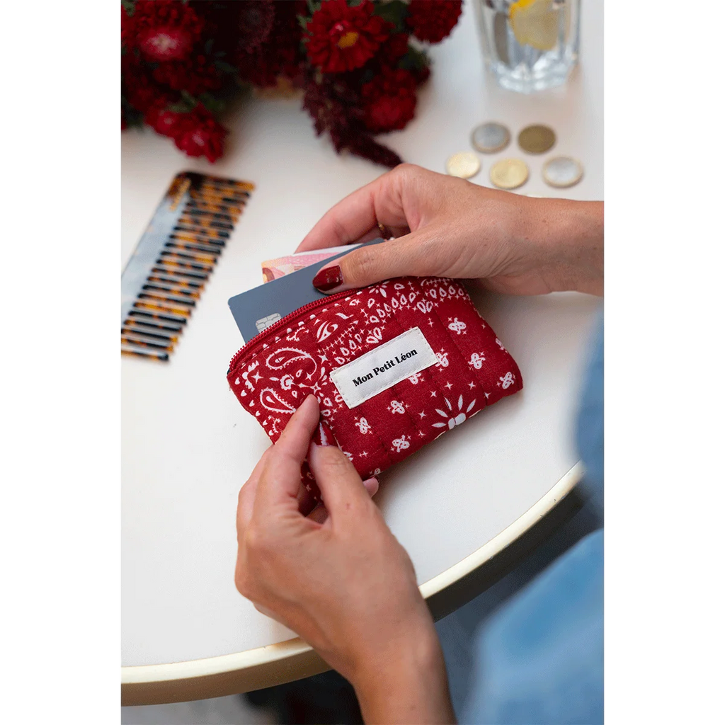 Porte-monnaie - Bandana cherry