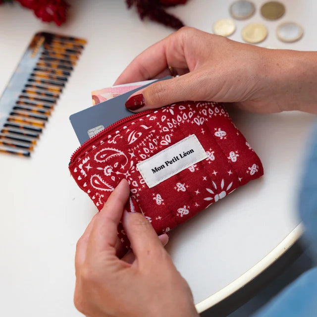 Porte-monnaie - Bandana cherry