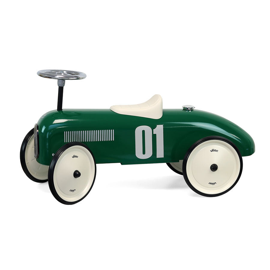Porteur voiture vintage vert British