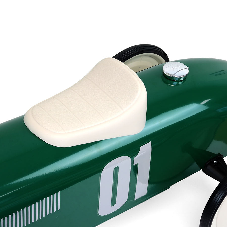 Porteur voiture vintage vert British