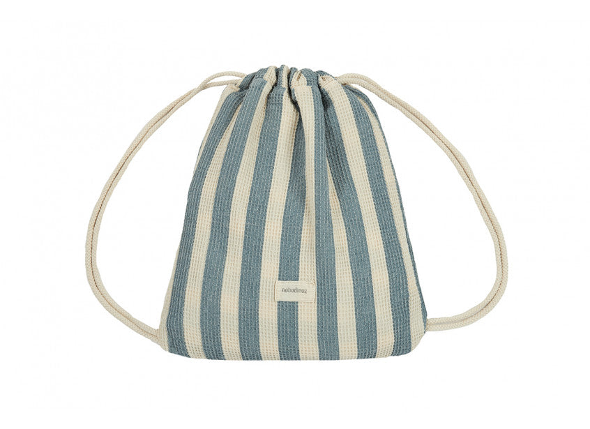 Ensemble serviette de plage et sac Portofino • Rayures bleues