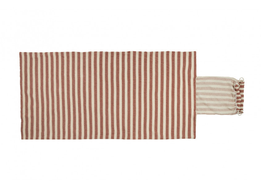Ensemble serviette de plage et sac Portofino • Rayures rouges rouille