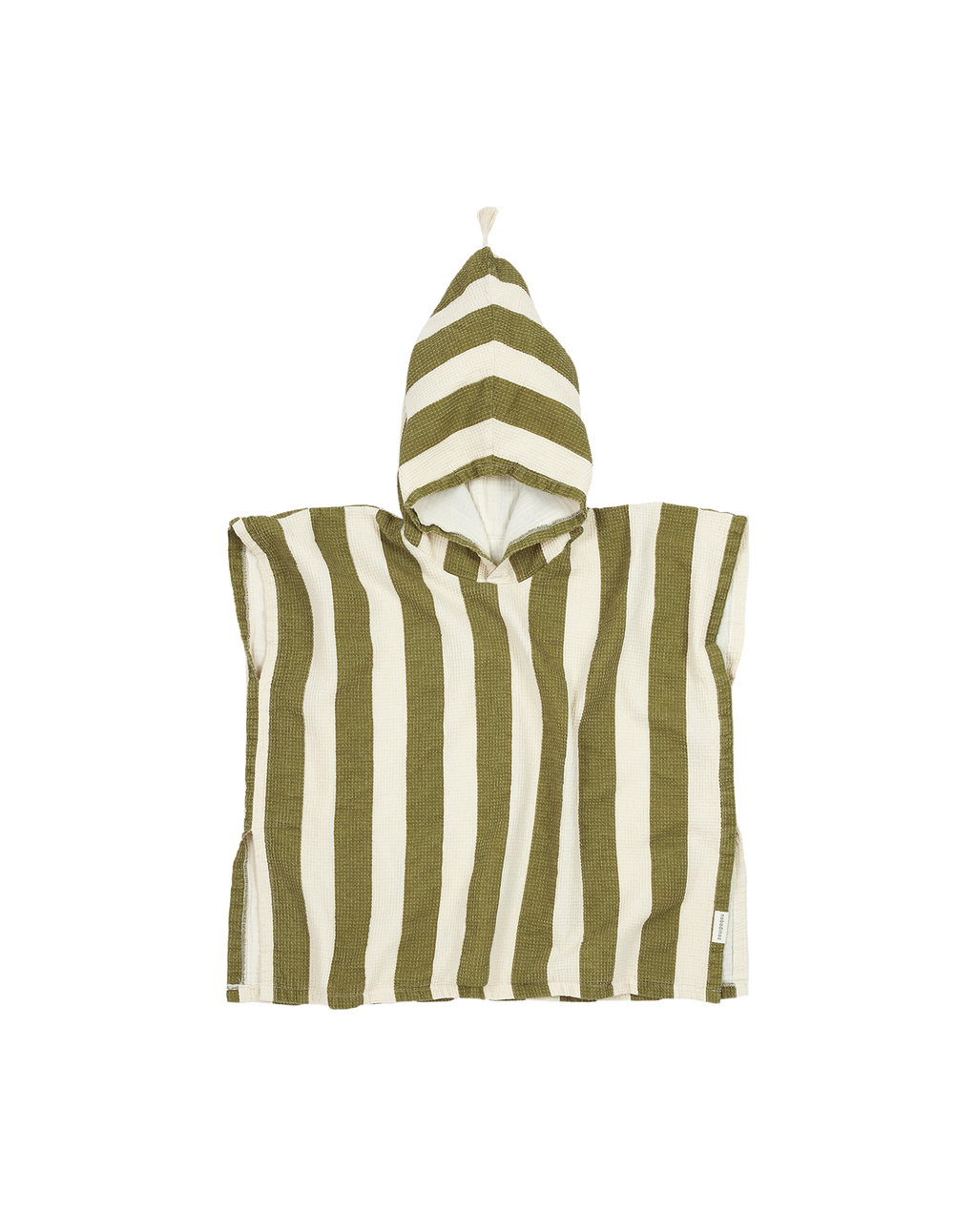 PONCHO DE PLAGE DOUBLURE EN GAZE DE COTON - Vert