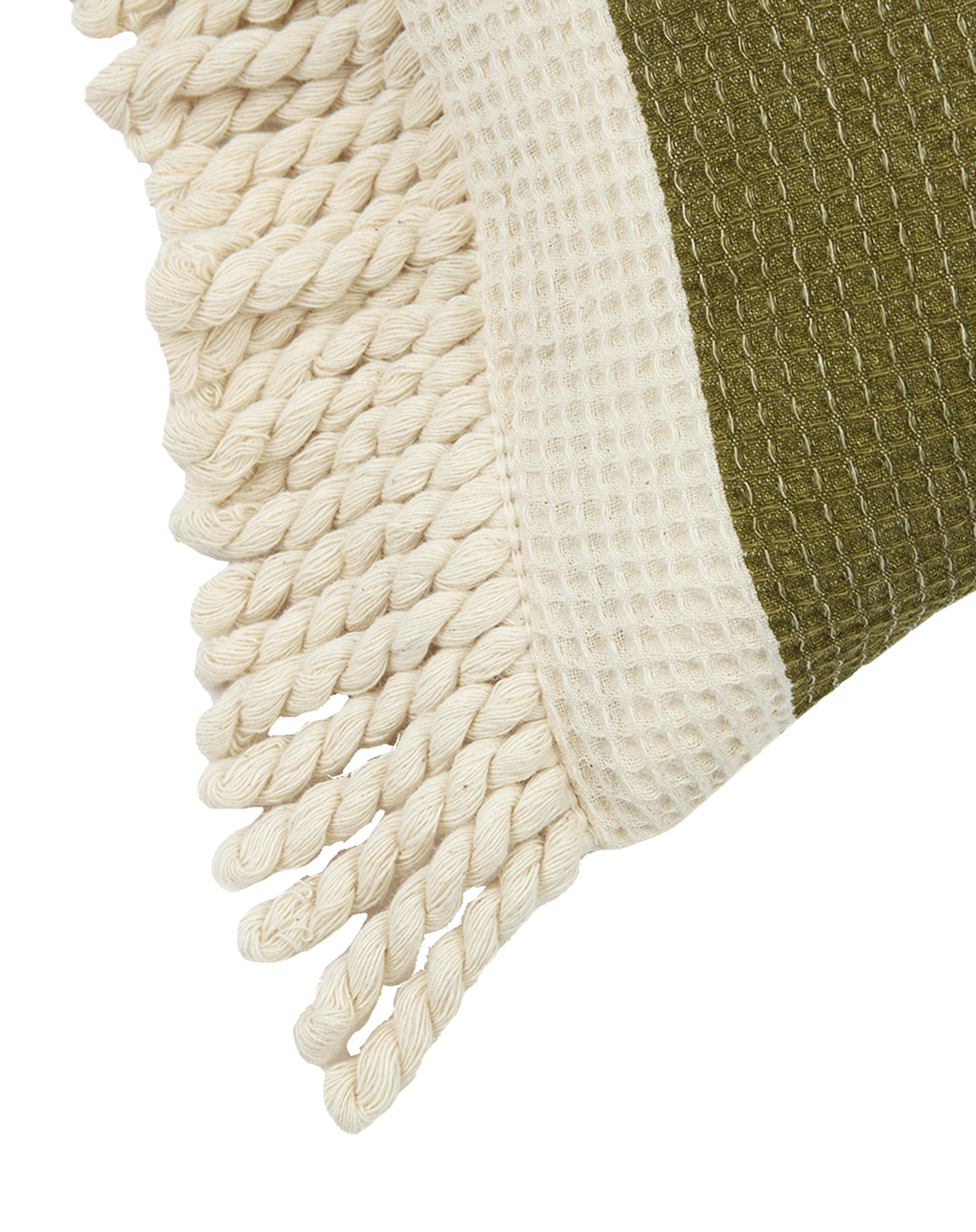 COUSSIN IMPERMÉABLE - Rayures vertes