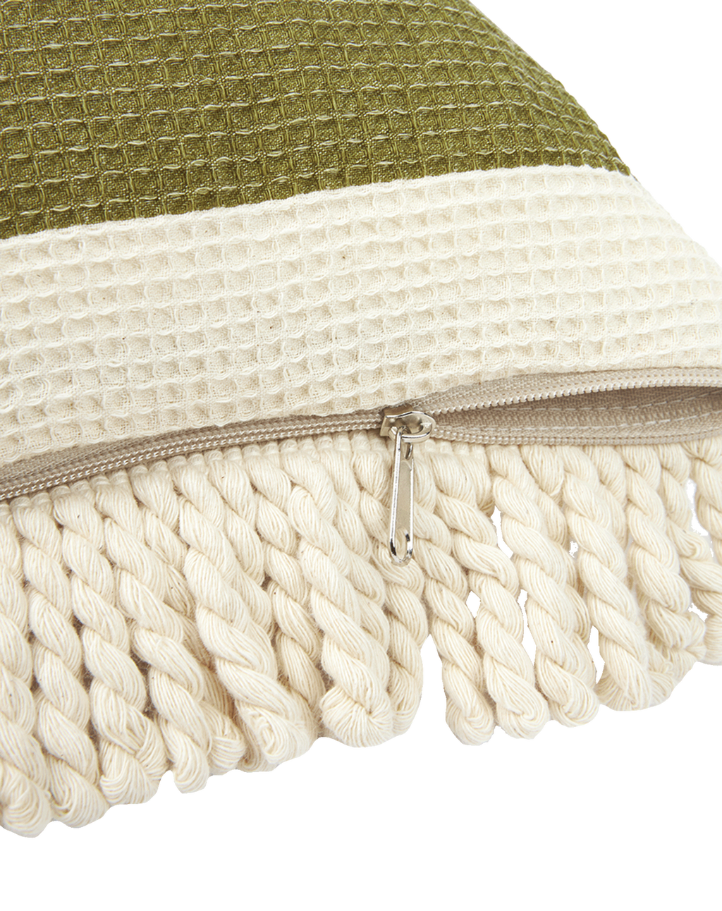 COUSSIN IMPERMÉABLE - Rayures vertes