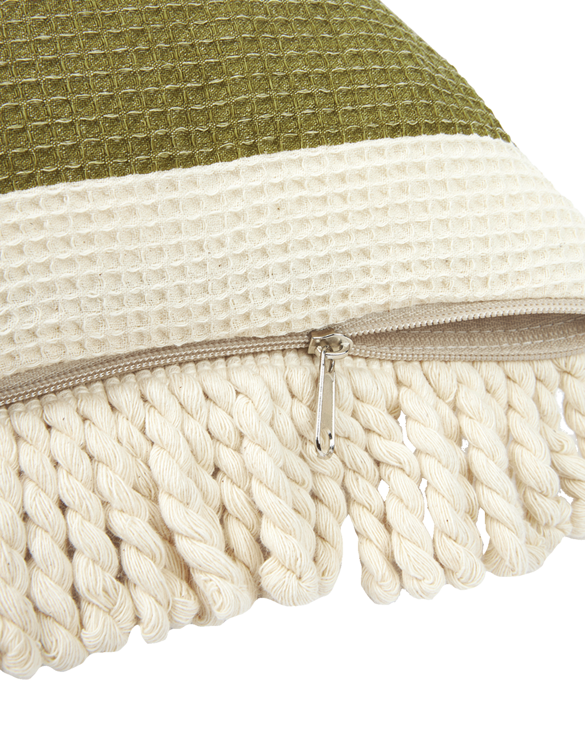COUSSIN IMPERMÉABLE - Rayures vertes