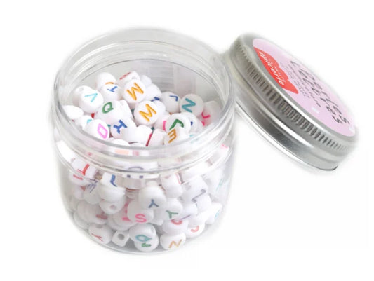 Pot perles lettres – Multicolore