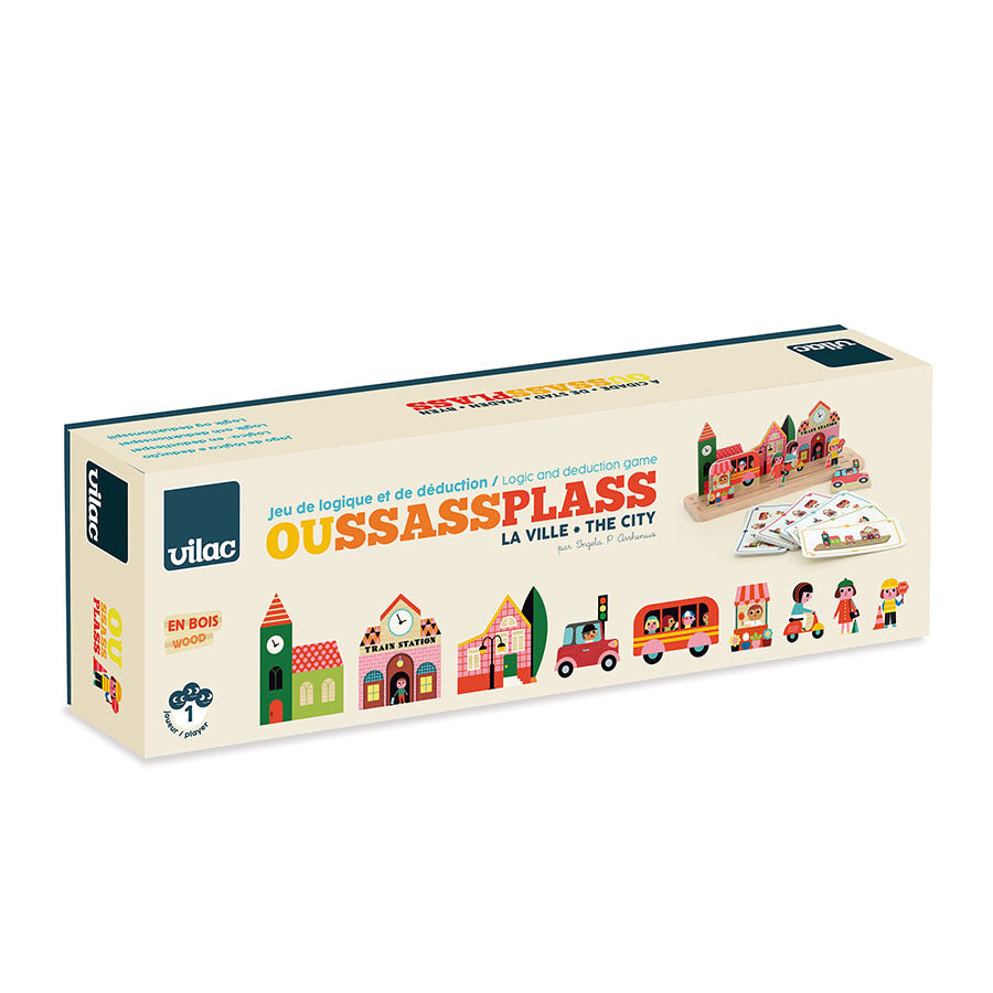 Jeu de logique en bois, Oussassplass La ville - Vilac