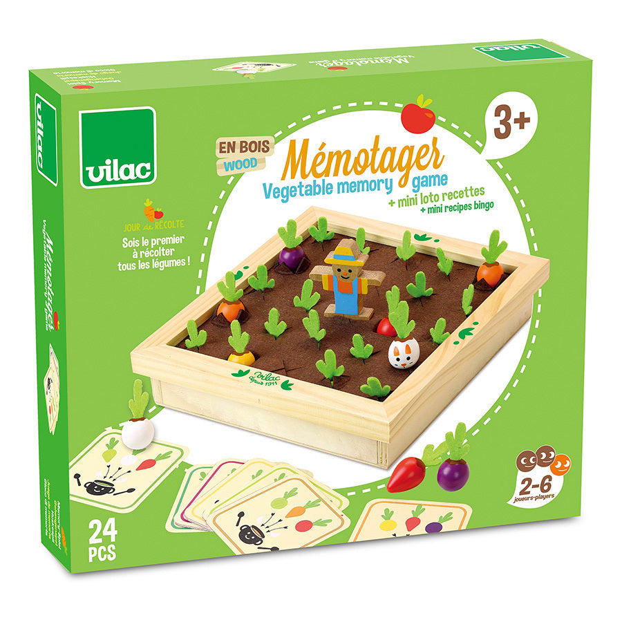 Jeu de mémo en bois, Mémotager Jour de récolte - Vilac